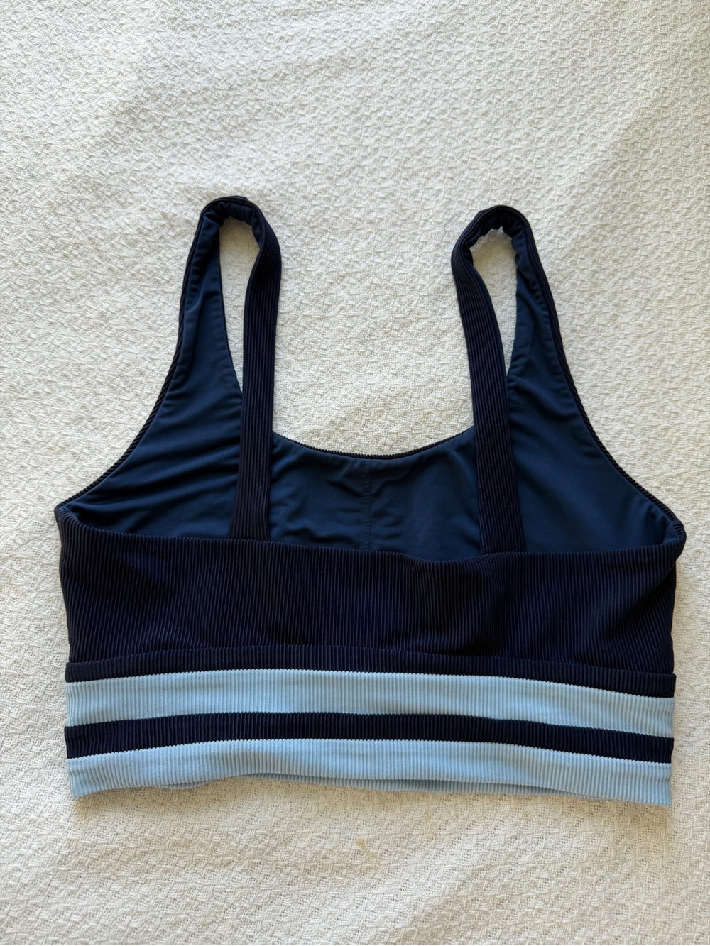 Beach Riot Kaida Colorblock Bikini Top Blue Medium - Picture 3 of 7
